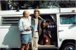 Nick Woodman con su padre y su furgoneta .